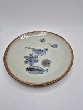 El Palomar Mexico Hand-Painted Blue Bird Ceramic Small Plate Ken Edwards
